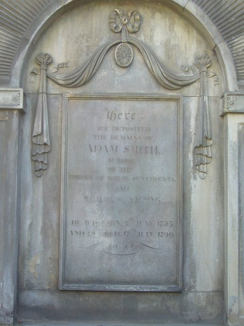 Adam Smith's grave, Canongate Kirkyard