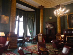 Photo of a drawing room at the National Liberal Club