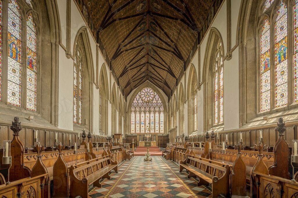 Merton College, University Oxford. Located