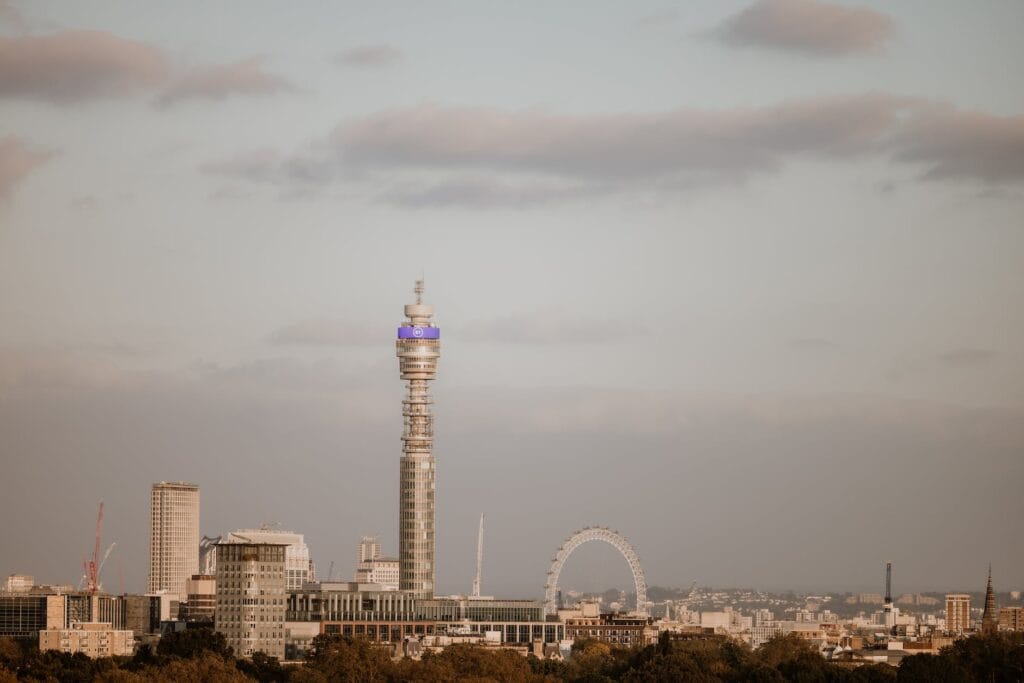bt tower london uk